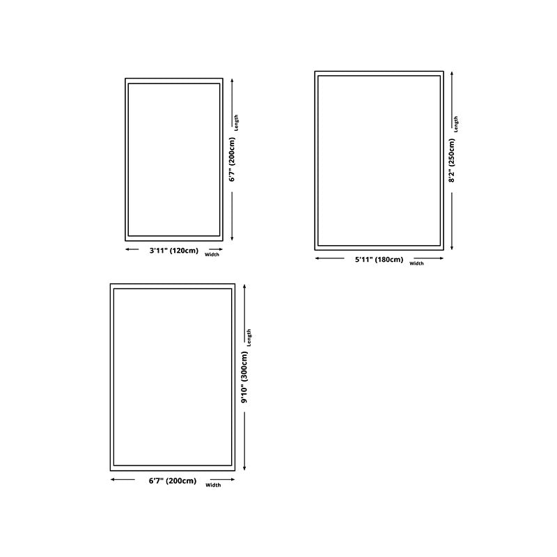 Contemporary Area Carpet Modern Abstract Pattern Rug Polyester Washable Carpet with Non-Slip Backing