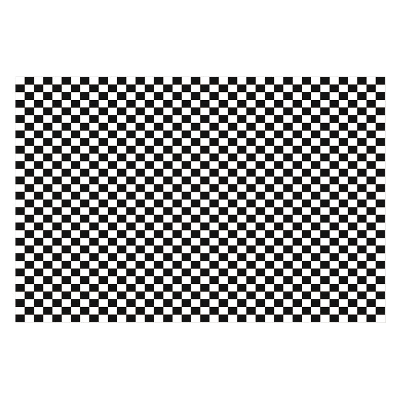 Black Modern Rug Plaid Pattern Polyester Area Rug Anti-Slip Easy Care Rug for Home Decor