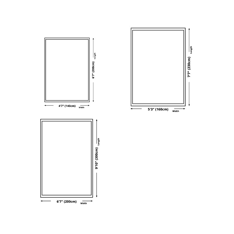 Black Modern Rug Plaid Pattern Polyester Area Rug Anti-Slip Easy Care Rug for Home Decor