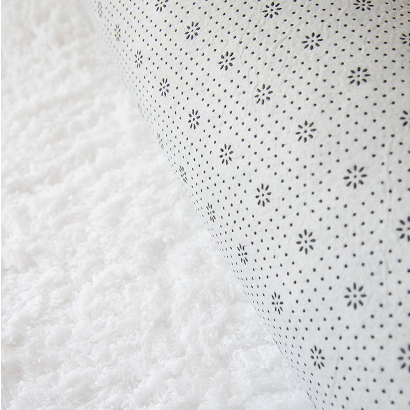 Weißer Wohnzimmer Tee Rug Plüsch fester Farbbereich Teppich Easy Care Area Teppich