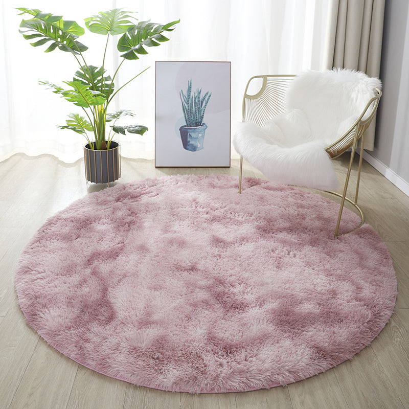 Chic Grey Area Carpet Solid Color Plush Area Rug Stain Resistant Rug for Drawing Room