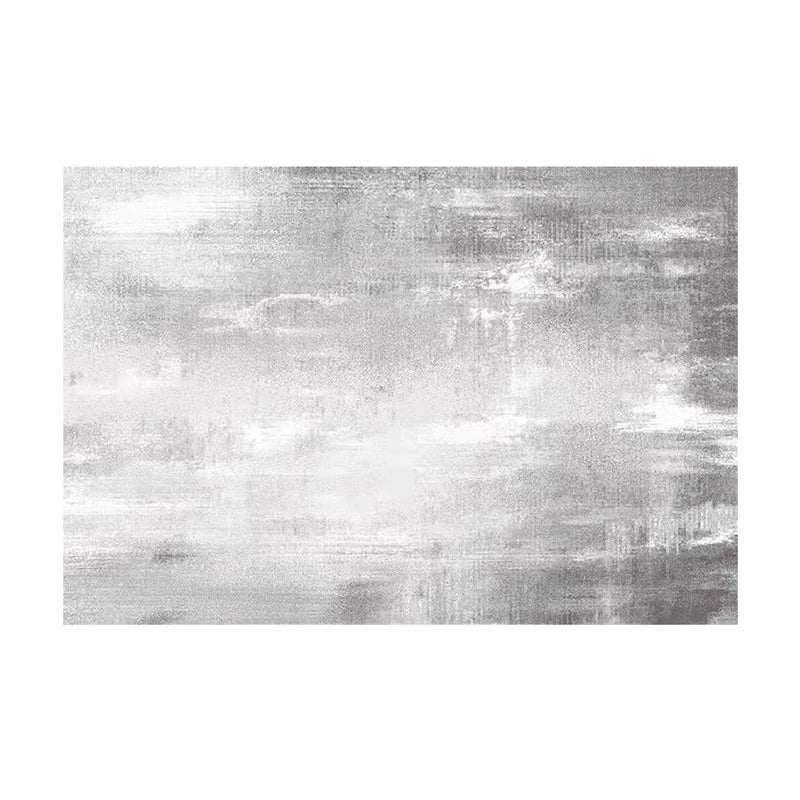 Modern Drawing Room Carpet Tie-Dye Pattern Polyester Area Rug Non-Slip Backing Rug