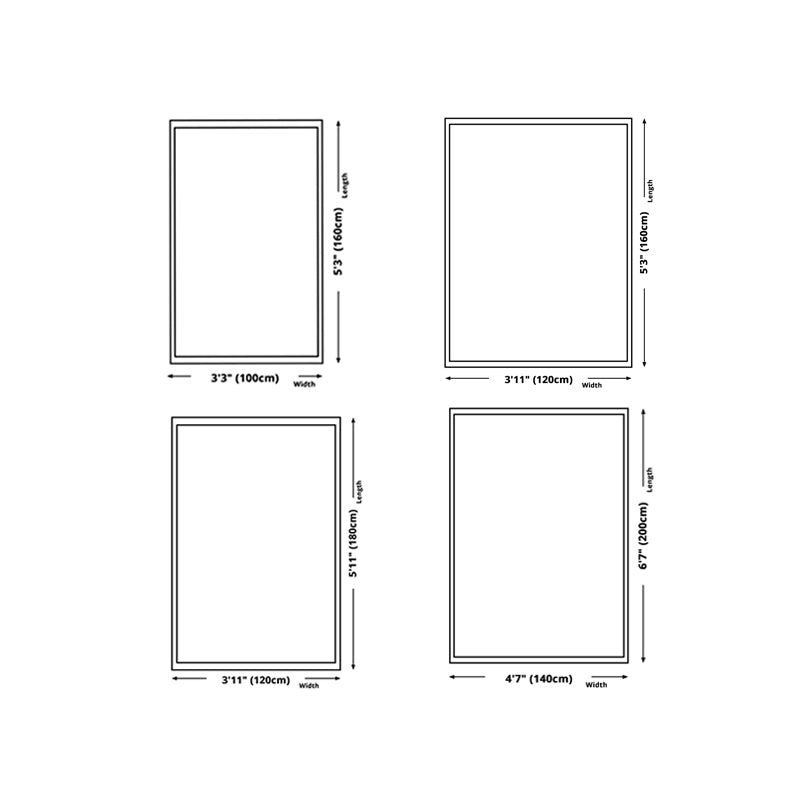 Beige Modern Rug Polyester Geometric Print Area Carpet Non-Slip Backing Rug for Home Decor