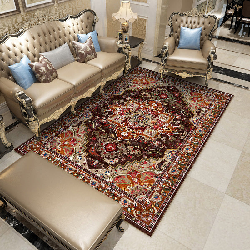 Alfombra de alfombra de medallón de alfombra elegante de alfombra