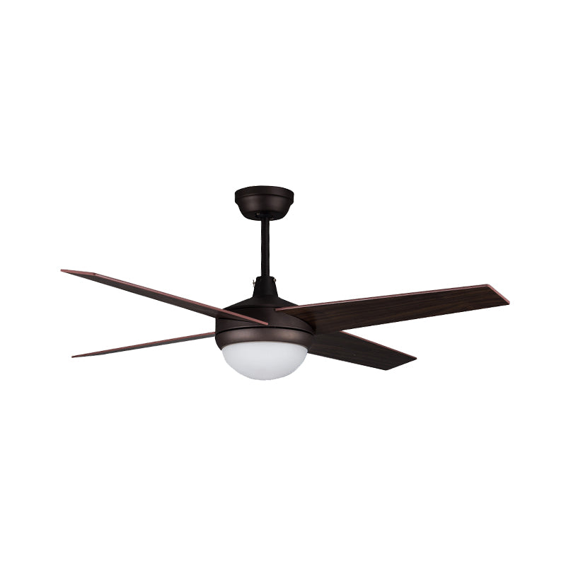 Dome Living Room Semi Flush LAMP RETRO RETRO acrylique brun foncé 52 "LED de large LEV PRENDANT PRENDANT LUMIN