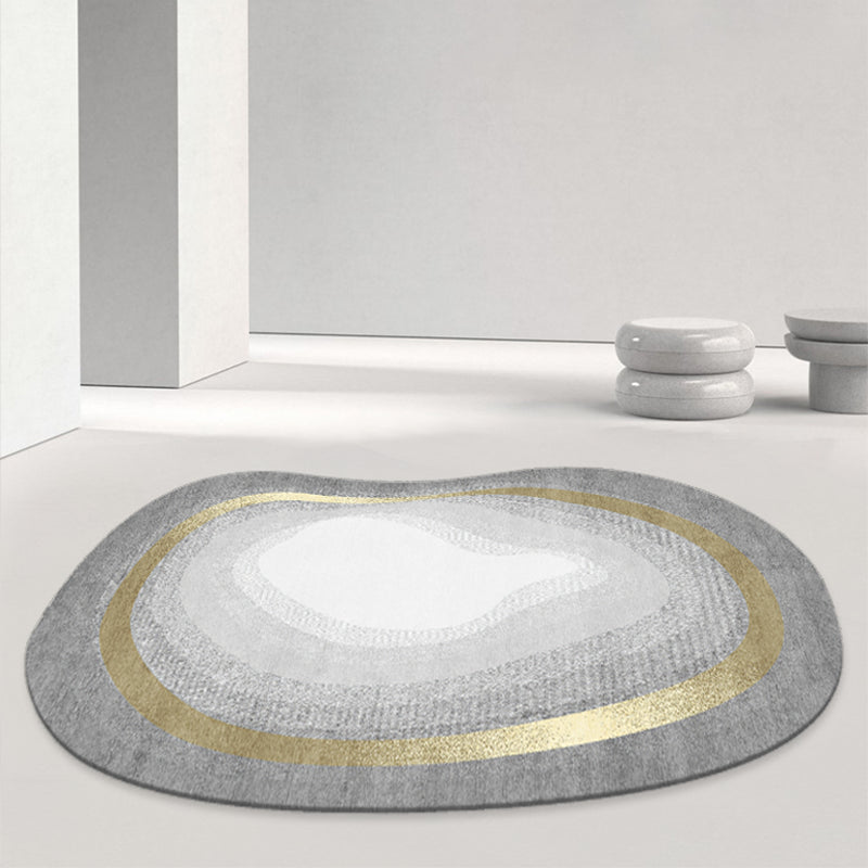 Fancy Modern Rug Blue Contrast Color Area Carpet Non-Slip Backing Area Rug for Drawing Room