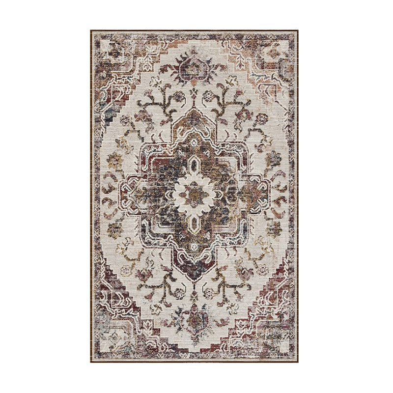 Alfombra del área de la sala de estar azul alfombra de la alfombra del área de poliéster de patrón americano tradicional