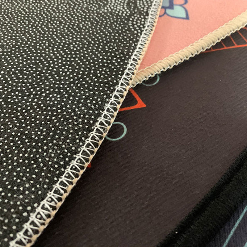 Alfombra de sala de estar elegante alfombra de área de poliéster de patrón antiguo