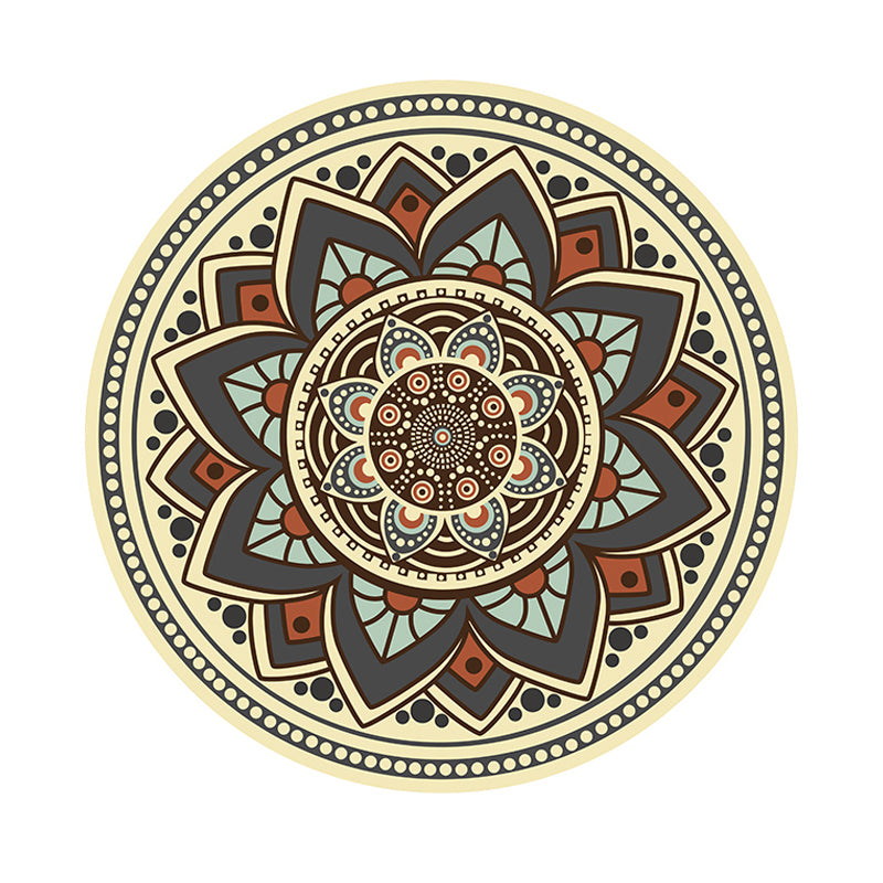 Tapis de salon fantaisie Modèle antique Polyester Area Tapis tapis de support sans glissement