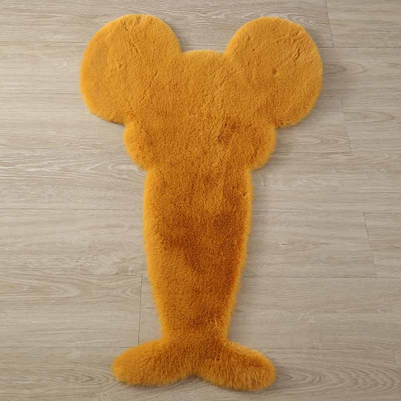 Folw Pure Color Rug Plüsch Polyesterbereich Teppich Fleckenfester Teppich für Wohnkultur