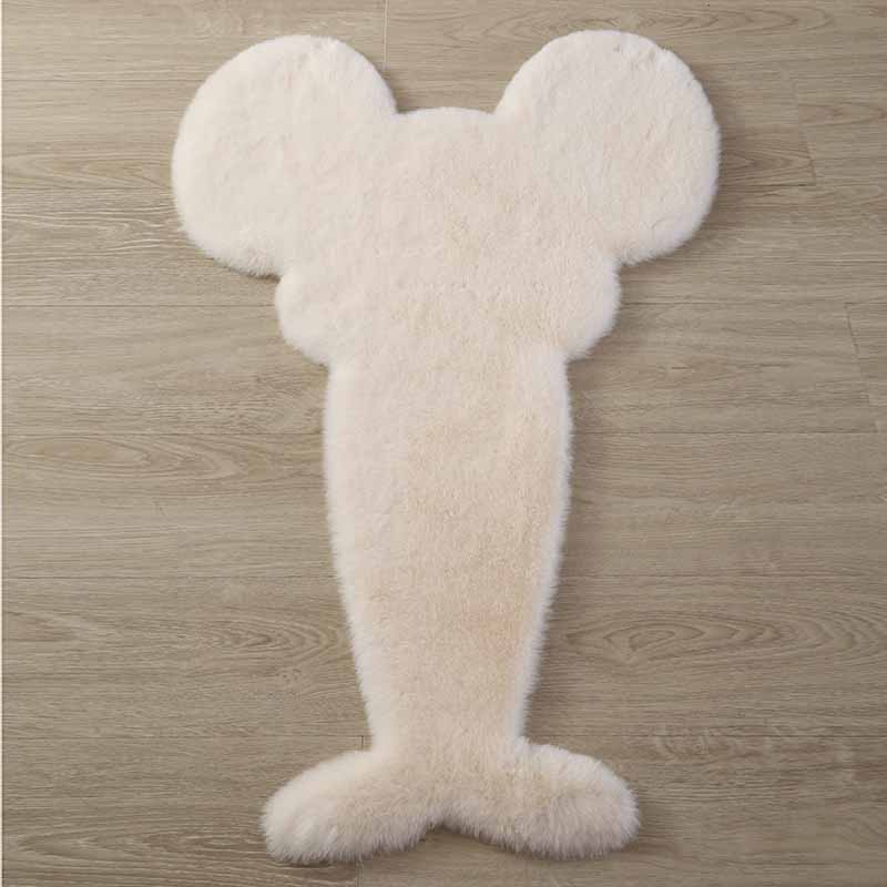 Folw Pure Color Rug Plüsch Polyesterbereich Teppich Fleckenfester Teppich für Wohnkultur
