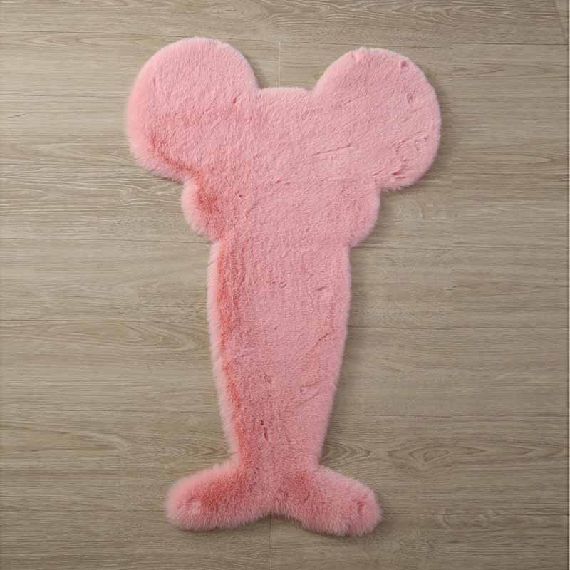 Folw Pure Color Rug Plüsch Polyesterbereich Teppich Fleckenfester Teppich für Wohnkultur