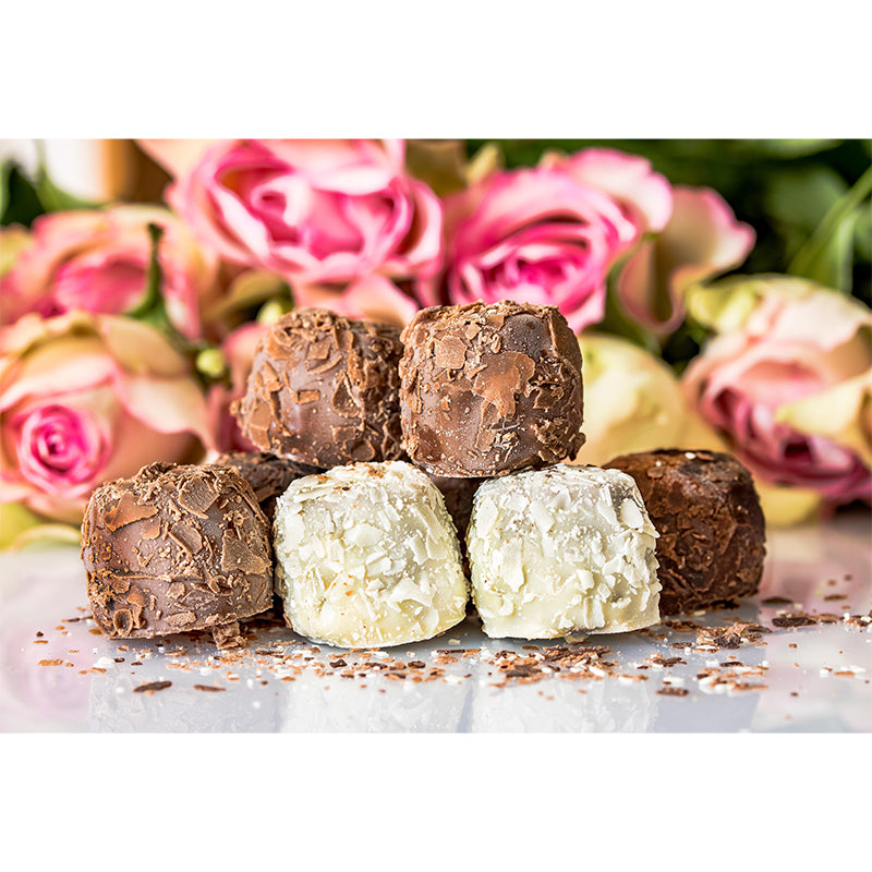 Customized Wall Mural Dessert with Chocolate Marshmallow Pattern Wallpaper Commerce Shop