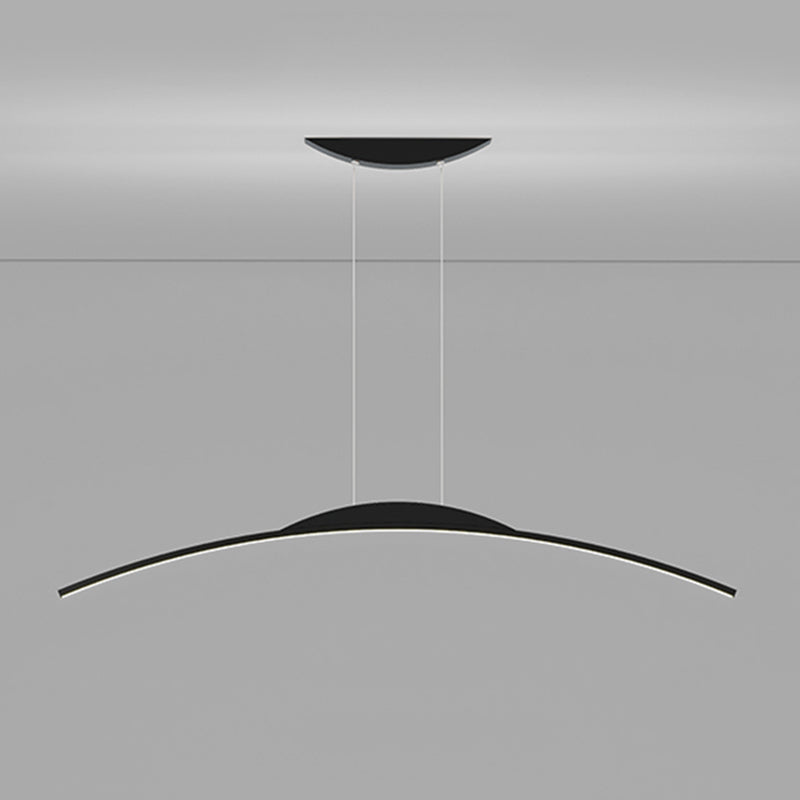 Contemporary Style Linear Island Lighting Metal 1 Light Island Pendant Light