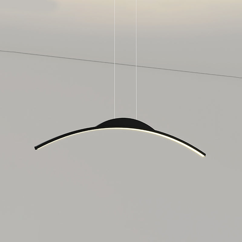 Contemporary Style Linear Island Lighting Metal 1 Light Island Pendant Light