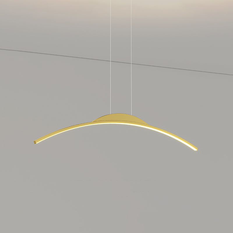 Contemporary Style Linear Island Lighting Metal 1 Light Island Pendant Light