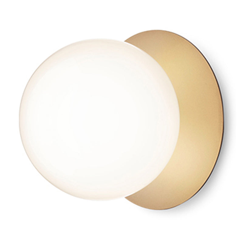 1 éclairage mural à balle en verre clair