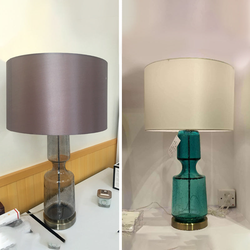 Cilindro a 1 luce leggera lampada da tavolo postmoderna per soggiorno per soggiorno