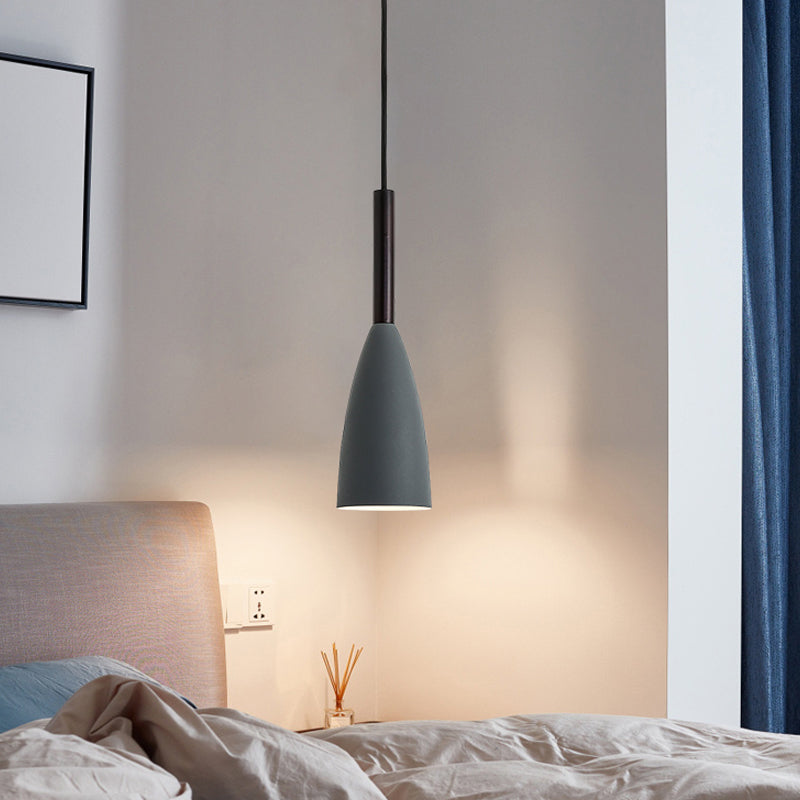 Moderne stijl kegel tint hangend licht 1 lichte hanglamp voor woonkamer