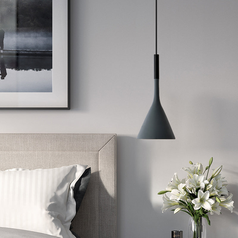 Moderne stijl kegel tint hangend licht 1 lichte hanglamp voor woonkamer