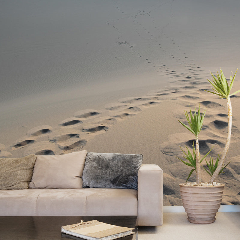 Desert Landscape Mural Wallpaper Modern Style Mildew Resistant for Living Room