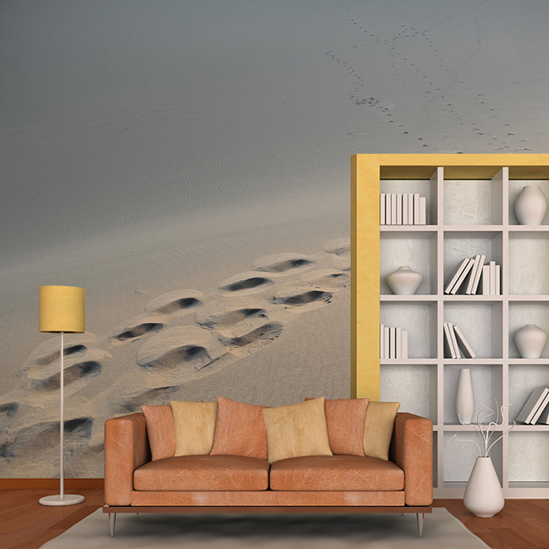 Desert Landscape Mural Wallpaper Modern Style Mildew Resistant for Living Room