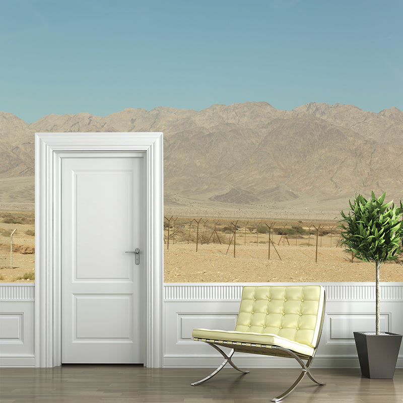 Desert Wall Mural Wallpaper Modern Style Mildew Resistant for Living Room