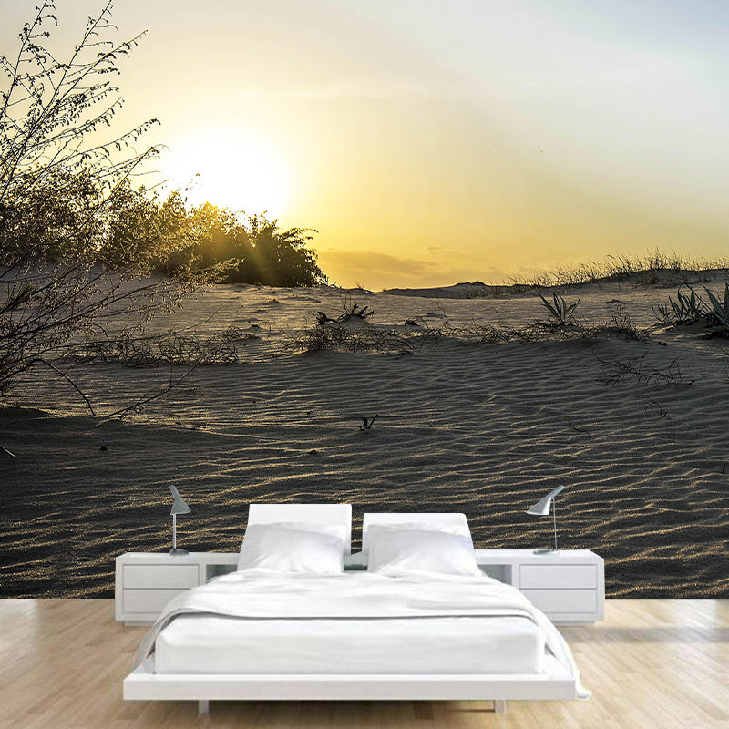 Desert Landscape Wall Mural Wallpaper Modern Mildew Resistant for Bedroom