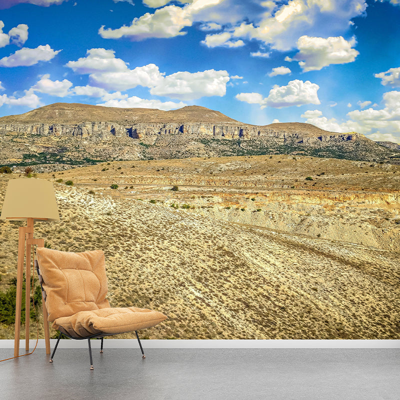 Desert Landscape Mural Wallpaper Modern Style Mildew Resistant for Decoration