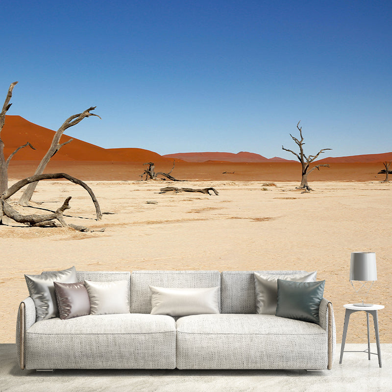 Desert Landscape Mural Wallpaper Modern Style Mildew Resistant for Decoration