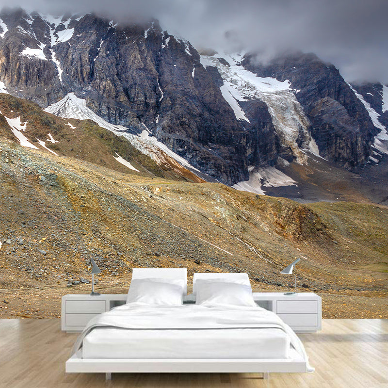 Mountain View Wall Mural Wallpaper Modern Style Mildew Resistant for Dining Room