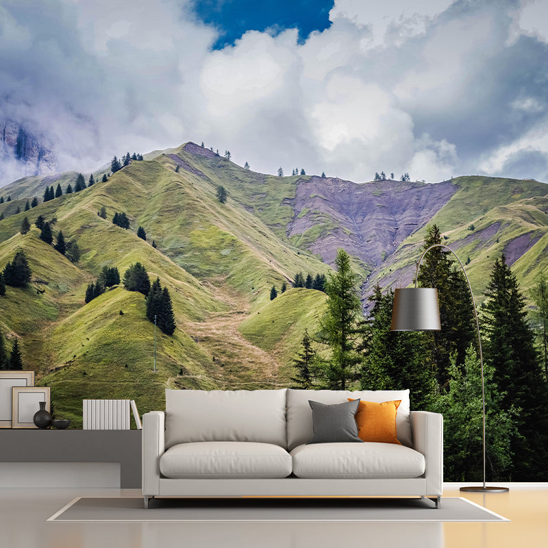 Mountain View Wall Mural Wallpaper Modern Mildew Resistant for Bedroom