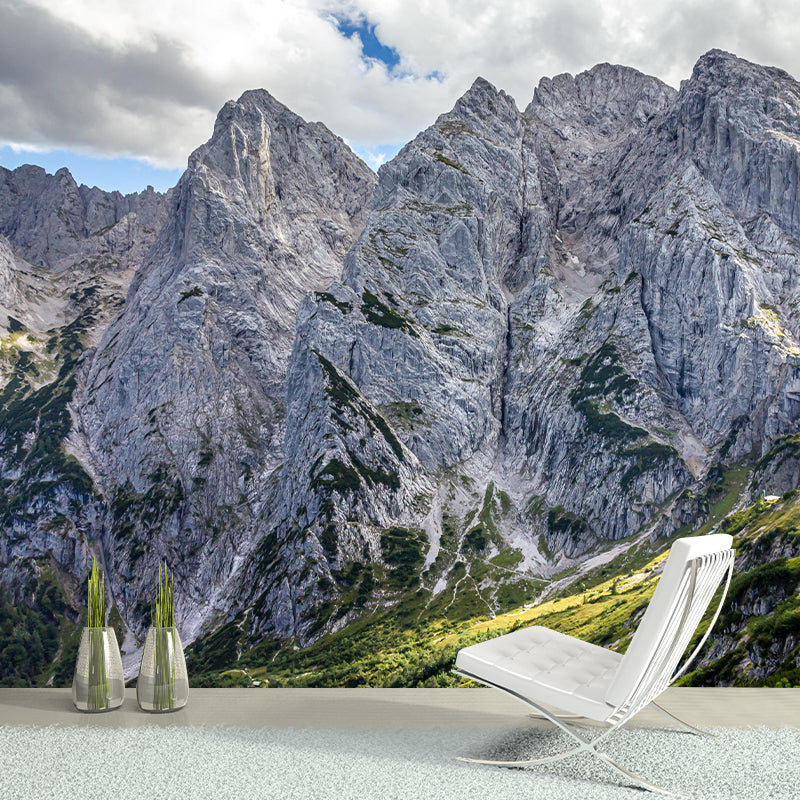 Mountain View Wall Mural Wallpaper Modern Style Mildew Resistant for Bedroom