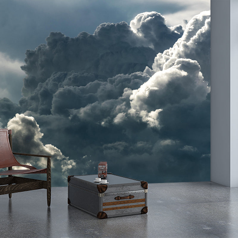 Modern Style Sky Mural Wallpaper Mildew Resistant for Home Decor