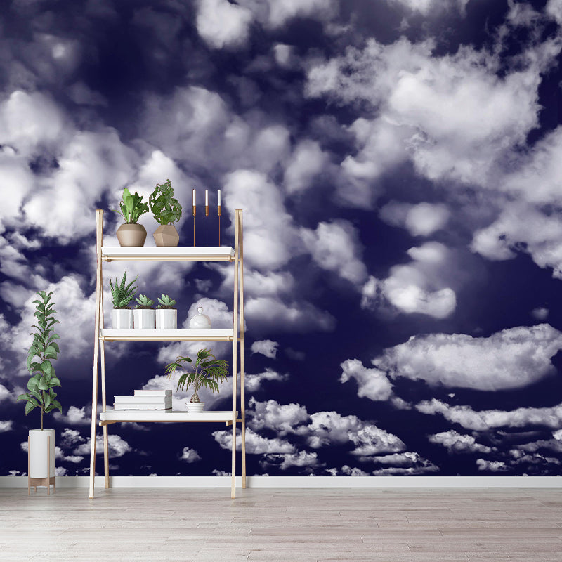 Modern Style Sky Mural Wallpaper Mildew Resistant for Home Decor