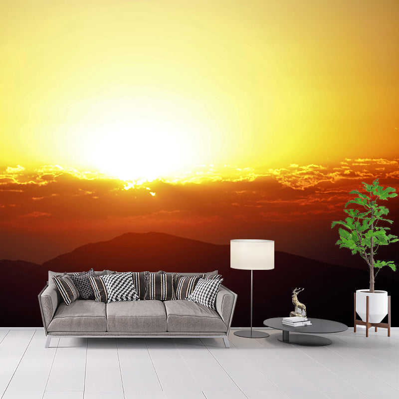 Modern Style Sky Mural Wallpaper Mildew Resistant for Home Decor
