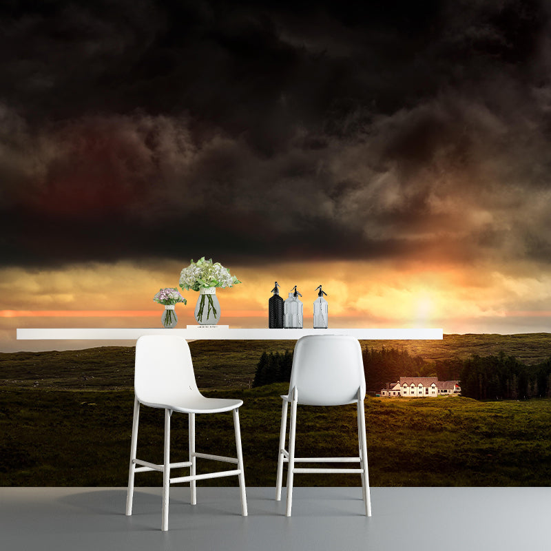 Sky Wall Mural Wallpaper Modern Style Mildew Resistant for Dining Room