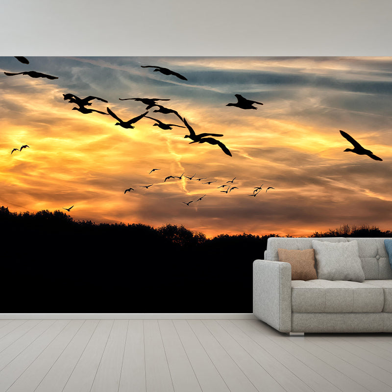 Sky View Wall Mural Wallpaper Modern Style Mildew Resistant for Bedroom