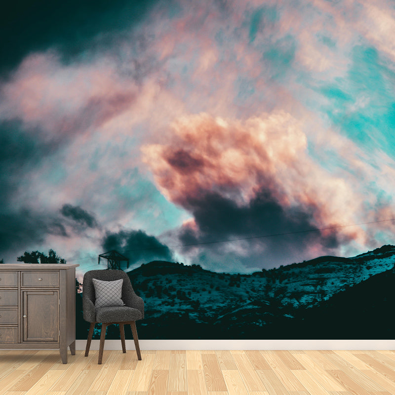 Sky View Wall Mural Wallpaper Modern Style Mildew Resistant for Decoration