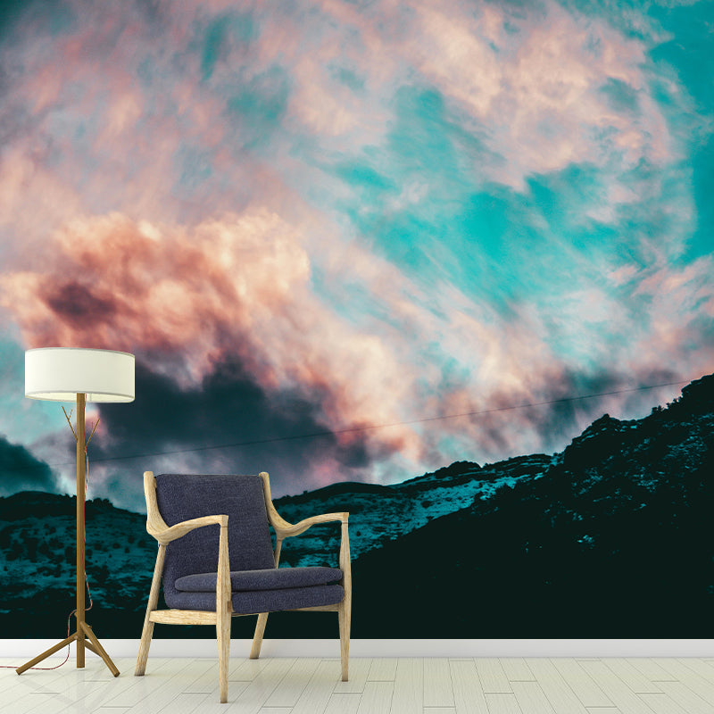 Sky View Wall Mural Wallpaper Modern Style Mildew Resistant for Decoration