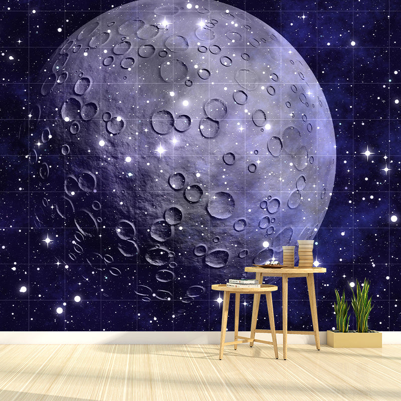 Universe Mural Wallpaper Novelty Style Mildew Resistant for Wall Decor