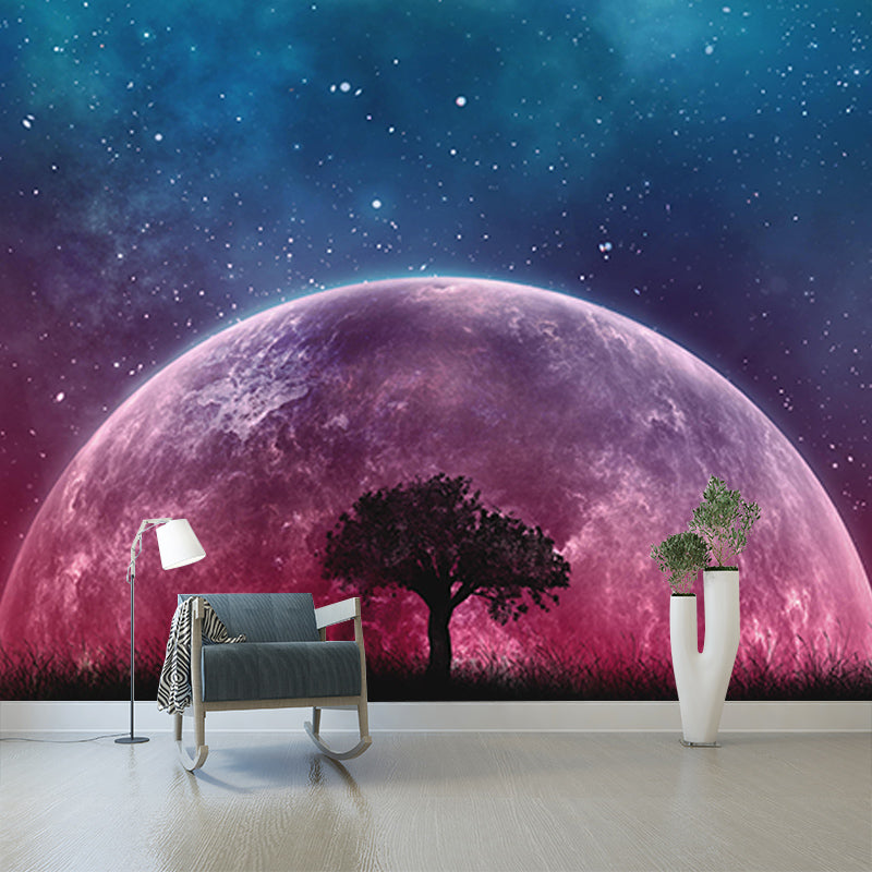 Customized Illustration Universe Mural Eco-friendly Wallpaper for Home Decor