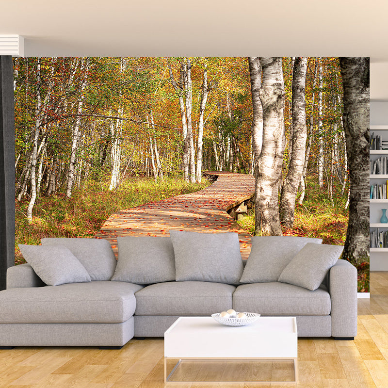 Horizontal Photography Space Extension Mural Eco-friendly Wallpaper for Home Decor