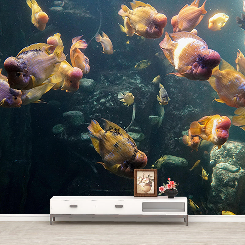 Customized Horizontal Photography Seabed Mural Eco-friendly Bathroom Wall Covering