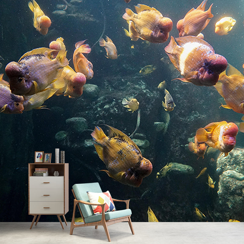 Customized Horizontal Photography Seabed Mural Eco-friendly Bathroom Wall Covering
