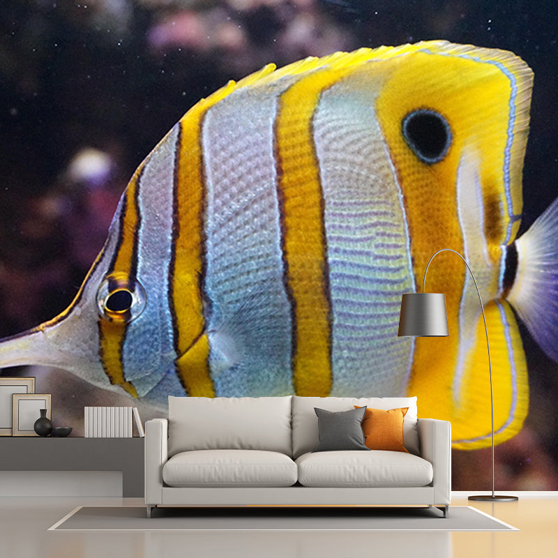 Mildew Resistant Photography Seabed Mural Eco-friendly Bathroom Wall Art