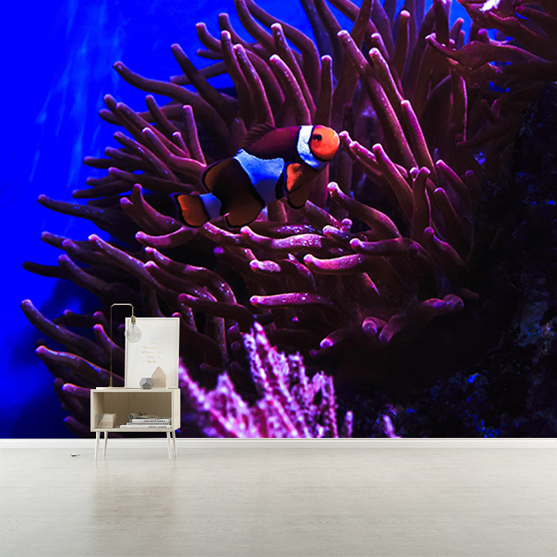 Customized Horizontal Photography Seabed Mural Eco-friendly Wallpaper for Bathroom