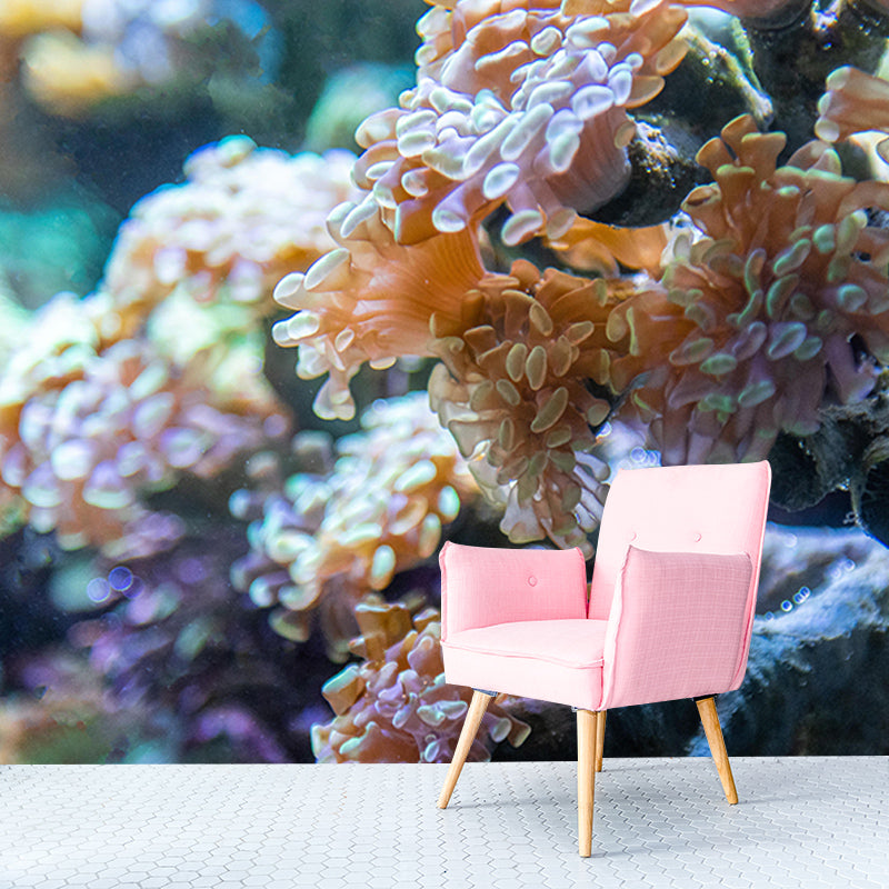 Customized Horizontal Photography Seabed Mural Eco-friendly Wallpaper for Bathroom