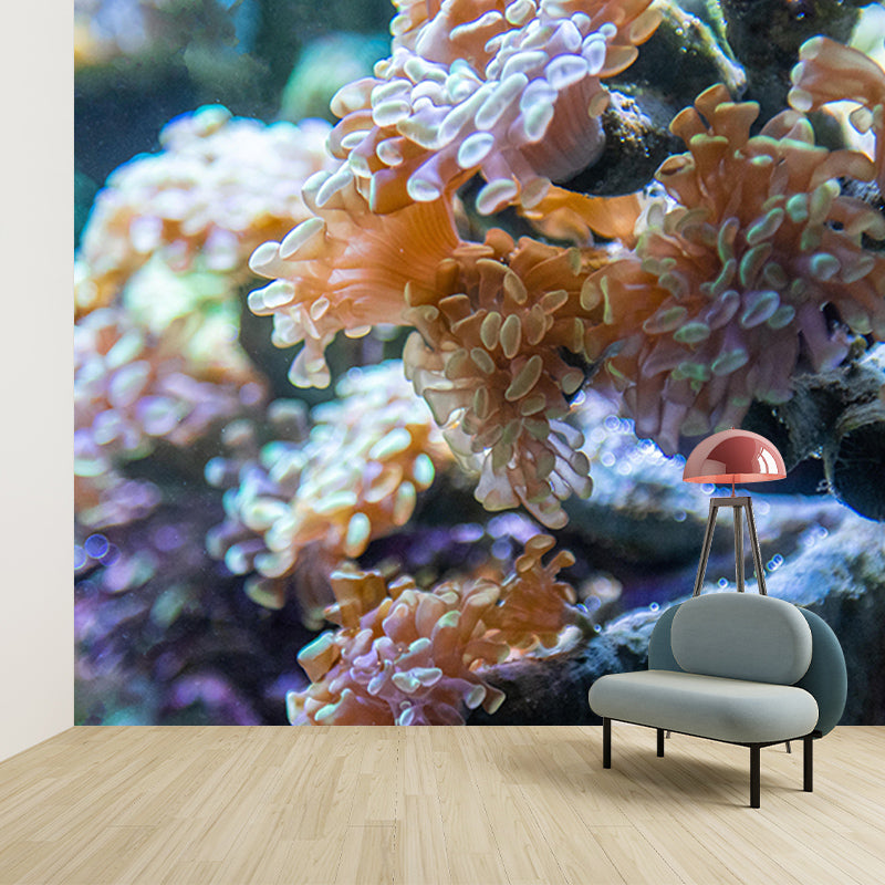 Customized Horizontal Photography Seabed Mural Eco-friendly Wallpaper for Bathroom