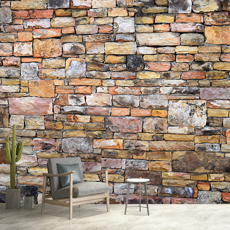 Customized Photography Brick Wall Mural Eco-friendly Wallpaper for Bedroom